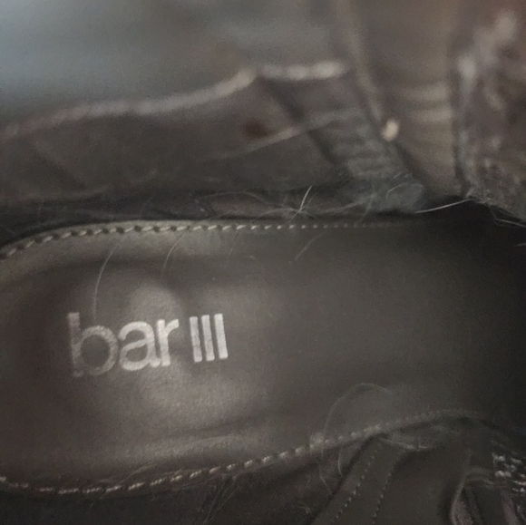 Bar III Penny Ankle Gray Women's Perforated  Block Heel Zip-Up Boot Size 8 - Picture 6 of 7